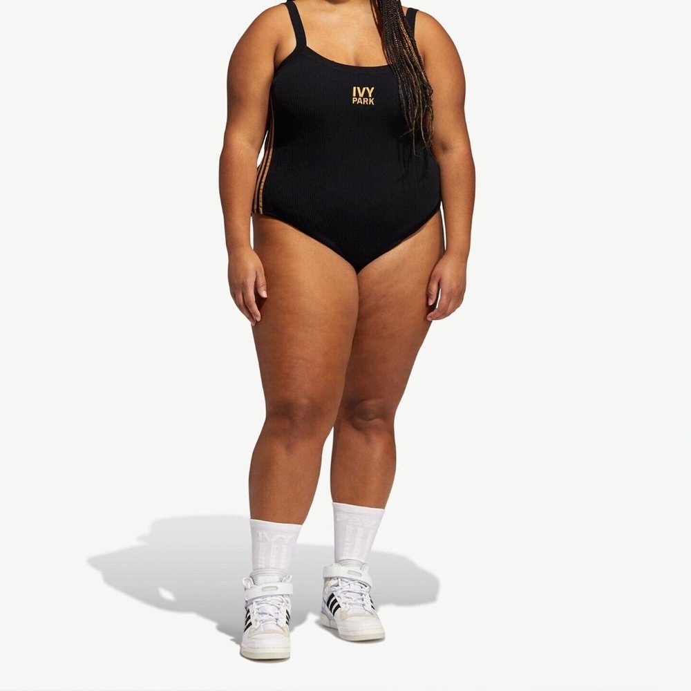 Adidas Women's Ivy Park Black Tank Bodysuit Plus Sizes GV3987